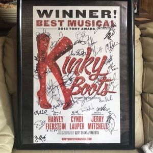 Kinky Boots 2013 Tony Awards Best Musical Autographed Poster